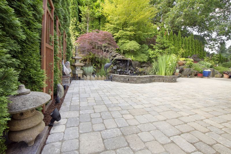 Secluded Garden Paver Area