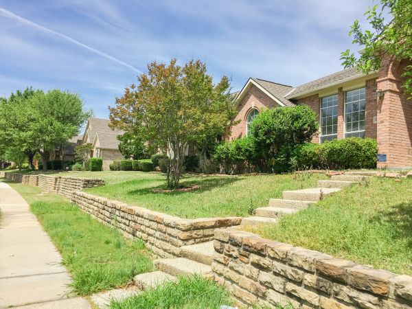 Sloped Yard Landscaping in Carmel